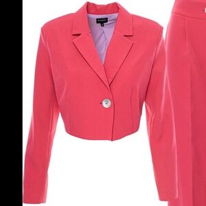 Bluzat Pink Cropped Blazer, xs